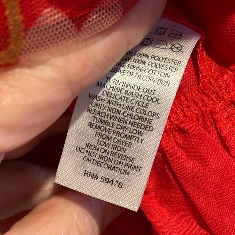 Isaac Mizrahi Red and Gold Heart Kids Dress
